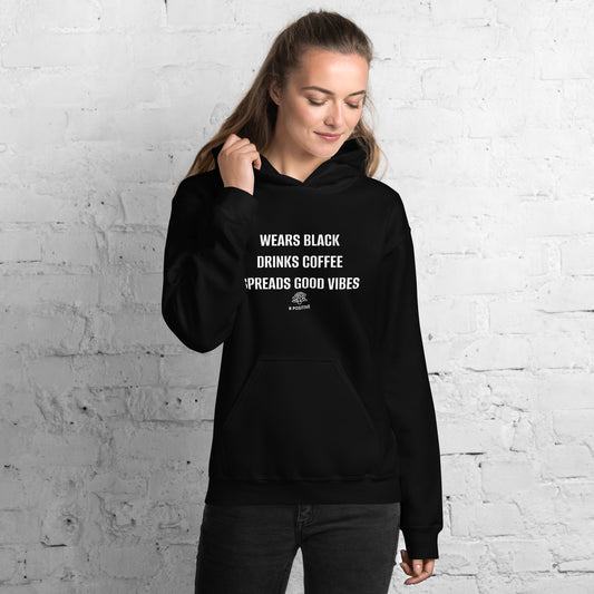 Wears Black Unisex Hoodie